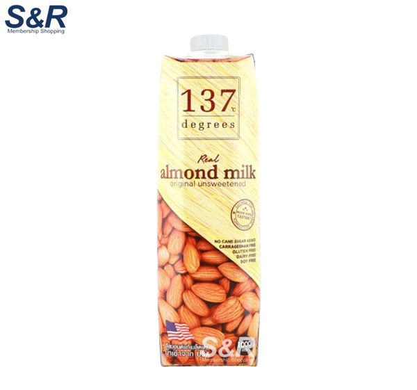 137 Degrees Unsweetened Almond Milk 1L