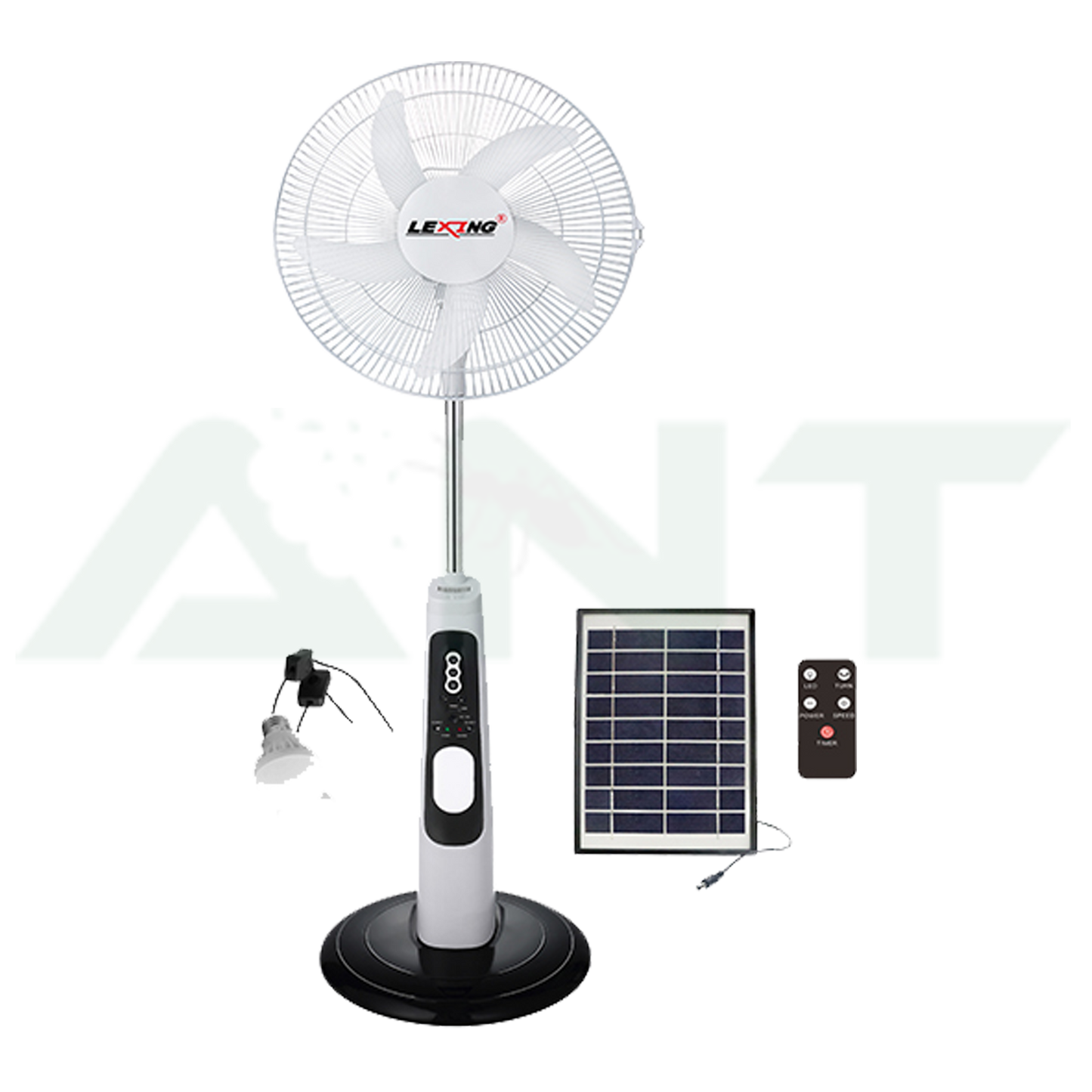 Lexing Solar Fan Rechargeable