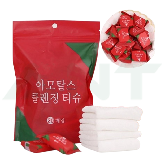 COMPRESSED TOWEL DISPOSABLE PORTABLE TISSUE (20 PCS/PACK)