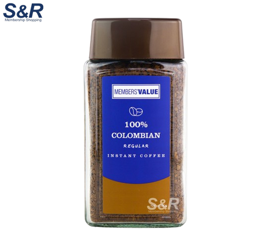 Member's Value 100% Colombian Regular Instant Coffee 200g