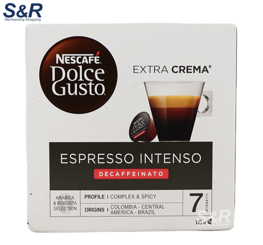 Nescafe Dolce Gusto Espresso Intenso Decaffeinated Coffee 16 pcs
