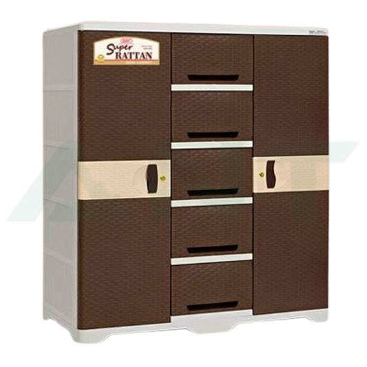 Zooey Super Rattan Dual Cabinet