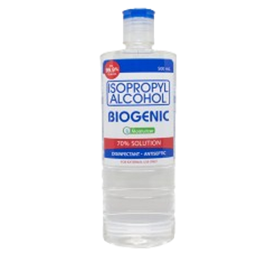 BIOGENIC ALCOHOL ISOPROPHYL 70% 500ML